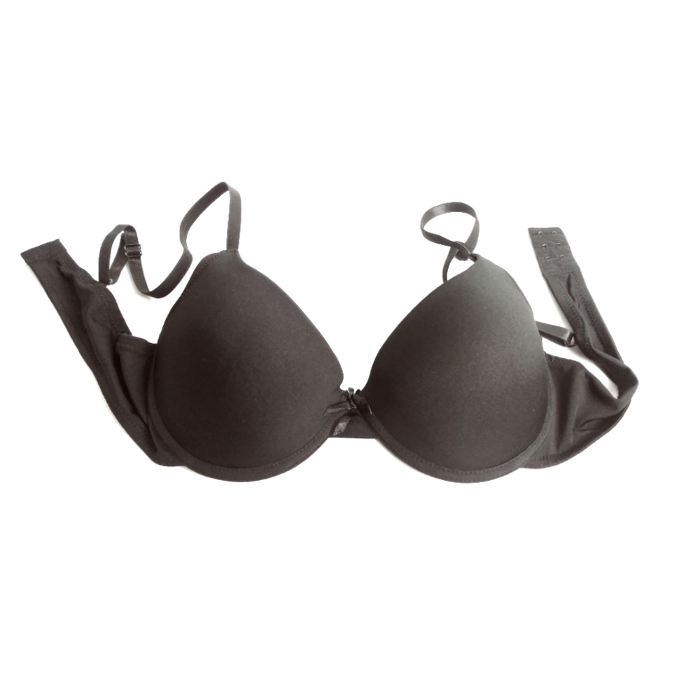 Always a Flirt Underwire Bra Push Up Size 38C Black